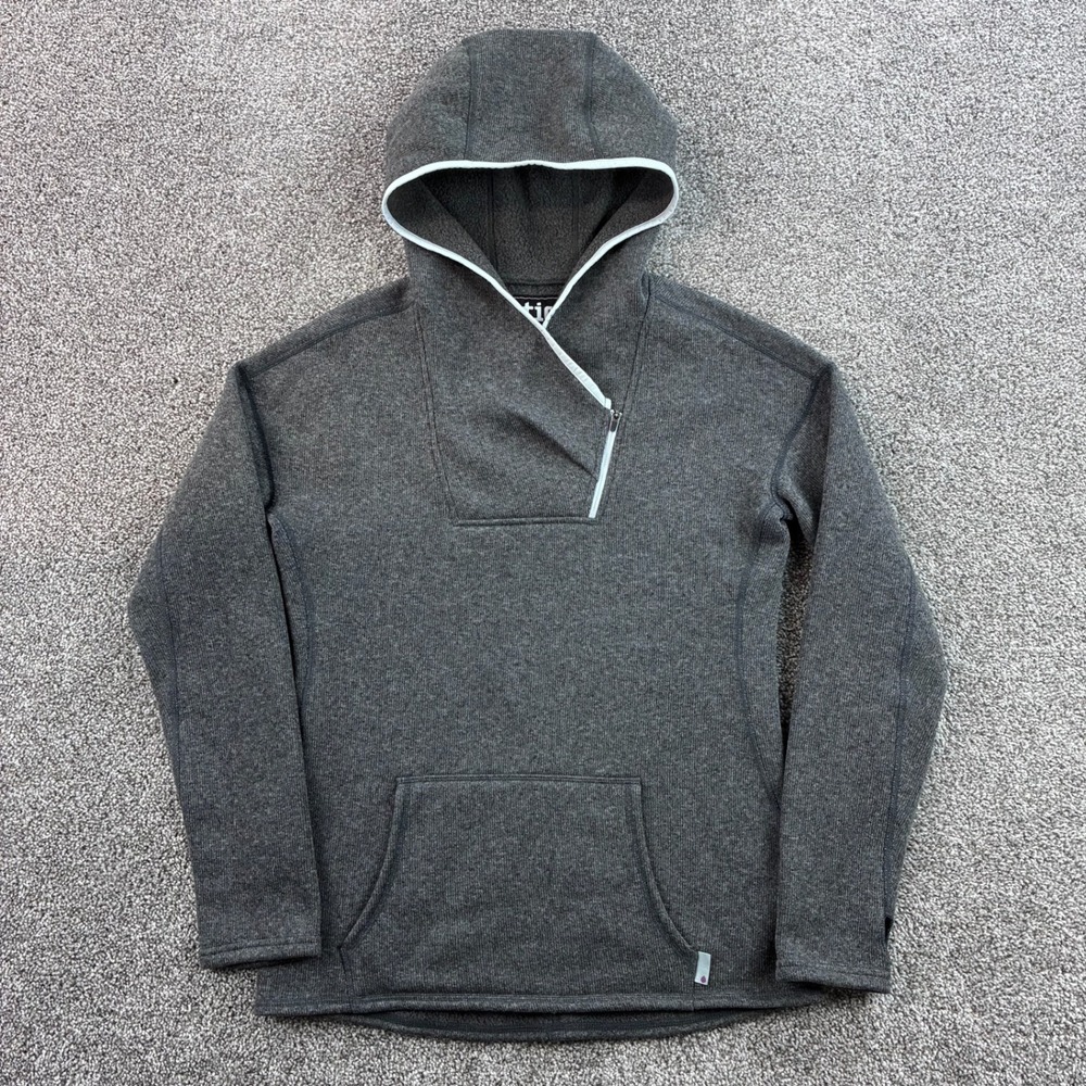 Stio Sweetwater Fleece Hoodie Women's M‎ Gray Zip Fleece Pullover 100048-112